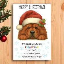 Chow Chow Christmas Card from the dog. Dog Lovers Card Multiple breeds available
