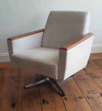 Vintage MCM  1950's Danish Style Swivel Lounge Chair Delivery Good Con