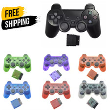 Wireless Game Controller Dual Vibration Gamepad For PlayStation 2 PS2 TV Box UK