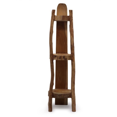 Natural teak corner - unit, 3