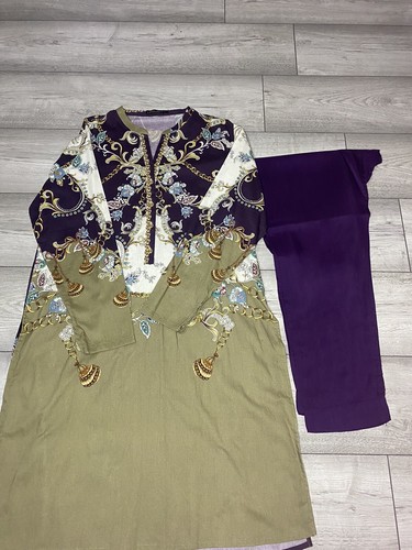 Ladies limelight purple khaki - limelight, purple/khaki
