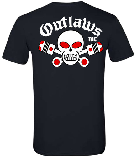 Outlaws black crew neck - black,