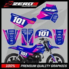YAMAHA PW 50 GRAPHICS KIT PEEWEE 50 GRAPHICS MINI BIKE GRAPHICS RACER BLU/PNK