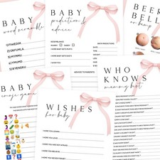 Baby shower games bundle - shower,