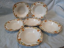 Alfred Meakin Art Deco Dessert Bowls Set of 6