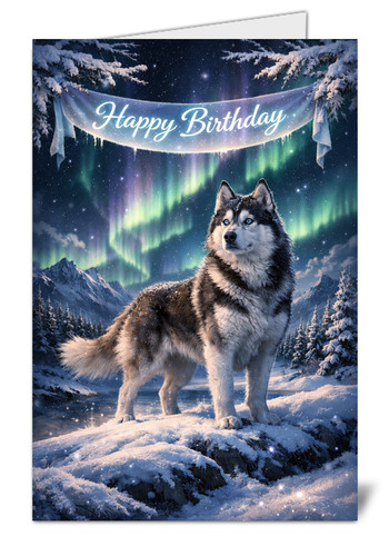 Siberian husky birthday - siberian,