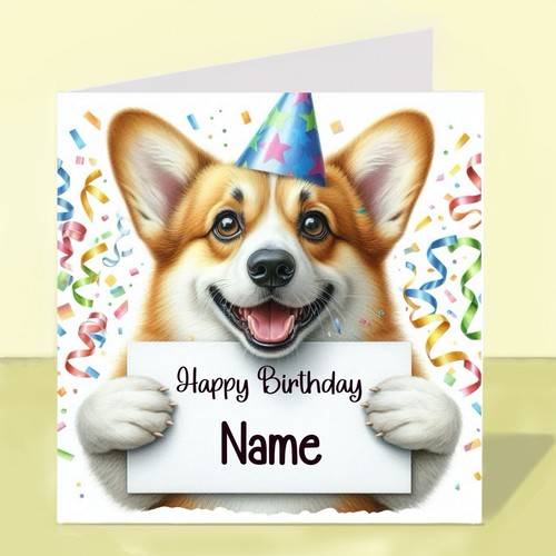 Personalised corgi dog - personalised,