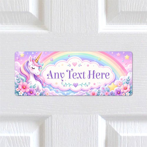 Personalised unicorn rainbow - personalised,