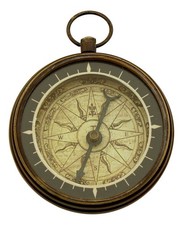 Compass with Ring Made of Brass Antique 5,5 CM Sea-Club
