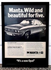 Framed original Classic Car Ad