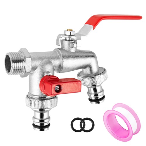 Double garden tap inlet - double,