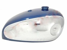 BSA A7 A10 SUPER ROCKET BLUE CHROME FUEL TANK