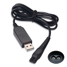 USB Charging Cable for Philips Series 5000 Shaver Trimmer Charger Lead Black