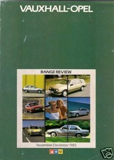 Vauxhall Opel Nov-Dec 1983 UK