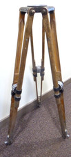 Vintage Gandolfi style oak camera tripod from BBC Anglia tv  heavy duty type