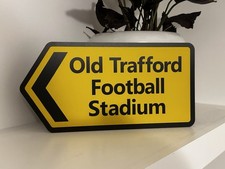 Manchester United Old Trafford Football Stadium Display Road Sign