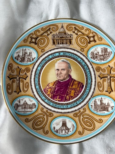 Plate commemmorating pope john - plate,