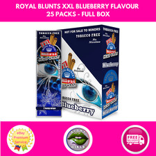 Royal Blunts XXL Blueberry 25 Packs 50 Total Full Box FREE POSTAGE TRACKED