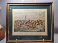 Vintage hunting scene horse