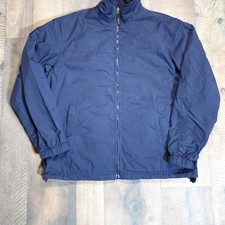 Vintage L.L. Bean Shell Fleece Lined Jacket Mens Large Navy Blue
