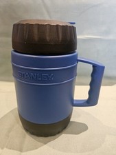 Stanley 17oz Heatkeeper Food Soup Blue Vacuum Flask Handle Thermos With Spoon GC