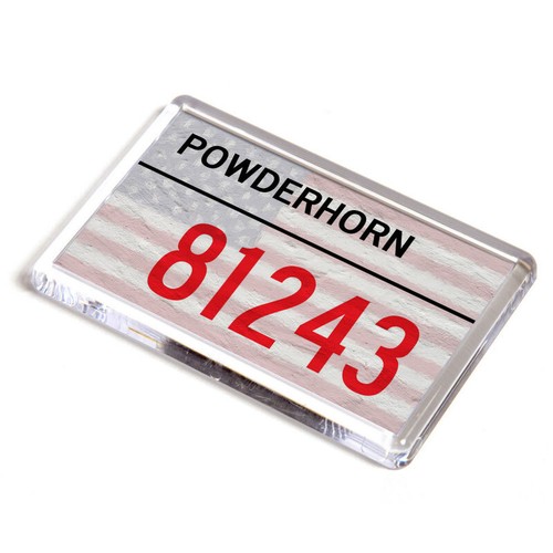 Fridge magnet powderhorn - fridge,