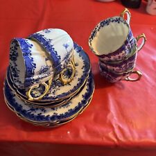 Collection Of Antique Aynsley China Cups Plates And Saucers