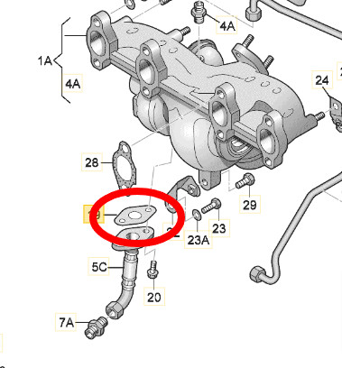 Turbo gasket oil hose pipe - turbo,