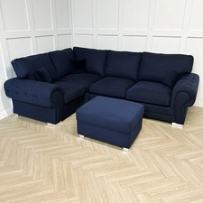 Verona Corner Sofa Navy 1C2