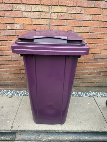 Purple 240l wheelie bin - purple, en840