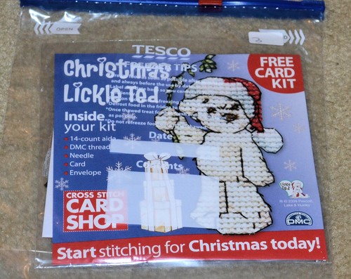 Cross stitch kit lickle ted - lickle,