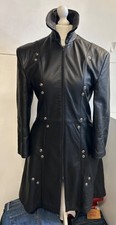 ABBYSHOT Black Leather Coat