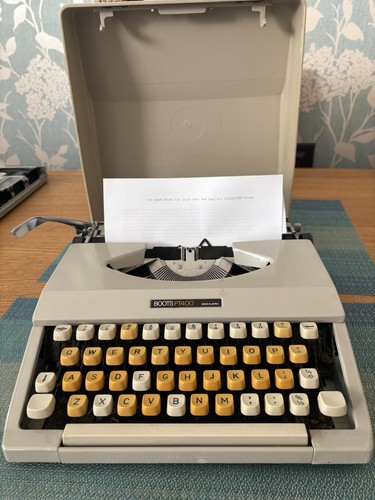 Boots pt400 vintage typewriter - vintage,