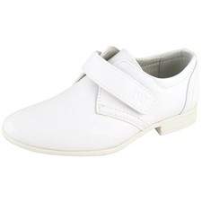 NEW BOYS WHITE LEATHER LINED