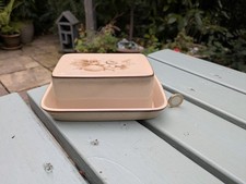 Denby Memories/Images  Butter Dish ~ Flat Lid Variant ~ Vintage