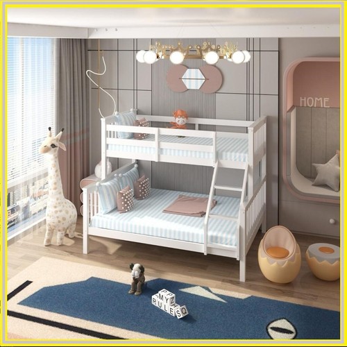 Solid pine bunk - pine, bed