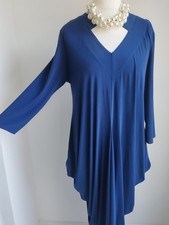 CHESCA Dress Navy Blue