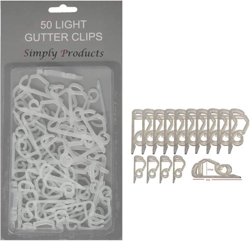50x gutter hooks - hooks, clear