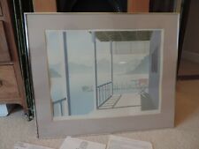 Original Signed & Framed Mick Durrant Silkscreen Print 'Lugano'.