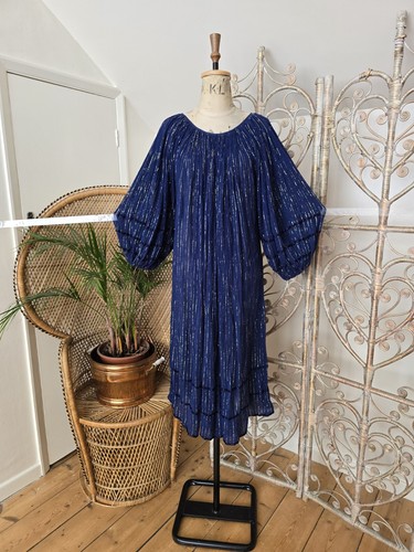 Vintage blue greek - blue, cotton