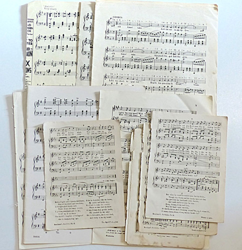 Vintage sheet music - 20,