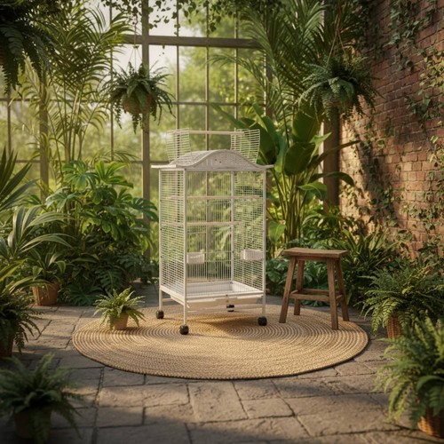 Large parrot aviary enclosure - parrot,