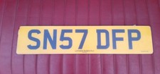 Original Lothian Buses Perspex Number plate SN57DFP