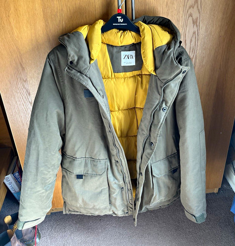 Zara mens hooded - hooded, puffer