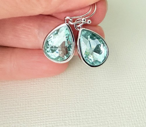 Aquamarine earrings 925 - earrings,