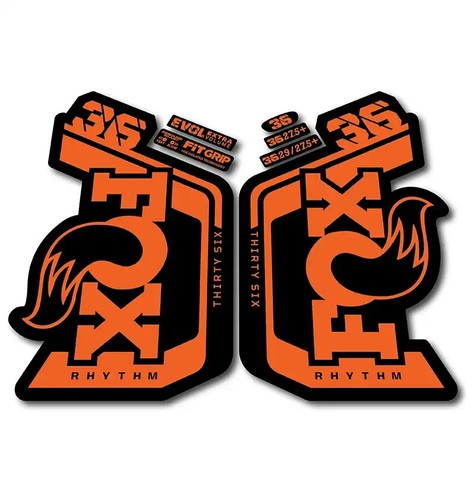 Fox rhythm fork stickers - fox, 36