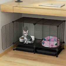 Pet Cages Metal Dog Cat Puppy Training Crate Animal Transport With Tray &Door