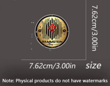 Rammstein Band Rock Group Gold Vinyl car Laptop wall art Sticker decal 7.62 cm