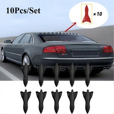 10X Shark Fin Diffuser Carbon Fiber Car Wing Roof Spoiler Bumper Universal UK