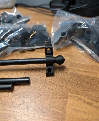Black stair rods 80cm - black,